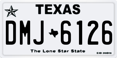 TX license plate DMJ6126