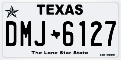 TX license plate DMJ6127