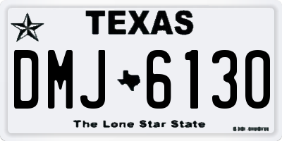 TX license plate DMJ6130