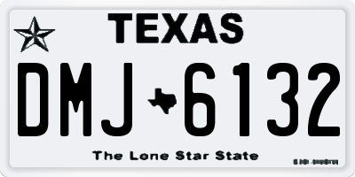 TX license plate DMJ6132