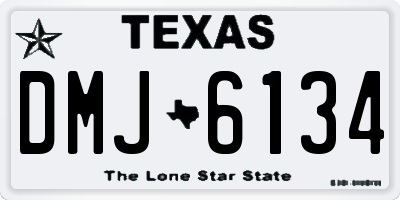 TX license plate DMJ6134