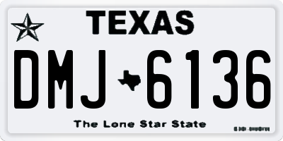 TX license plate DMJ6136