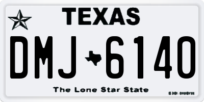 TX license plate DMJ6140