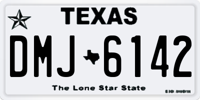 TX license plate DMJ6142