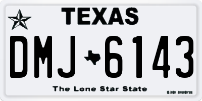 TX license plate DMJ6143