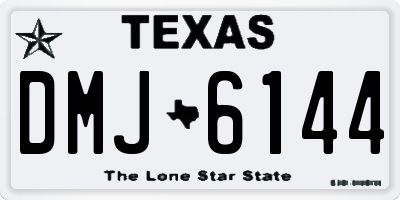 TX license plate DMJ6144