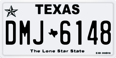TX license plate DMJ6148