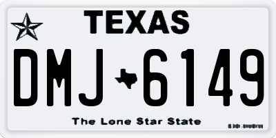 TX license plate DMJ6149