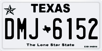 TX license plate DMJ6152
