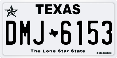 TX license plate DMJ6153