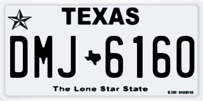 TX license plate DMJ6160
