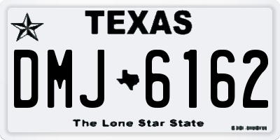 TX license plate DMJ6162