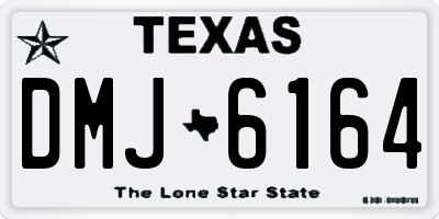 TX license plate DMJ6164