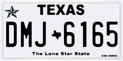 TX license plate DMJ6165