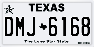 TX license plate DMJ6168
