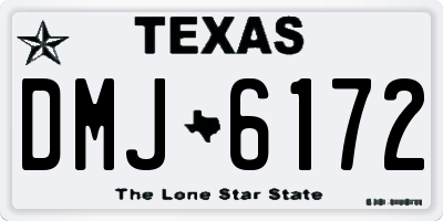 TX license plate DMJ6172