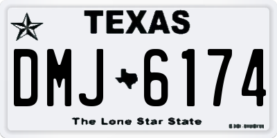TX license plate DMJ6174