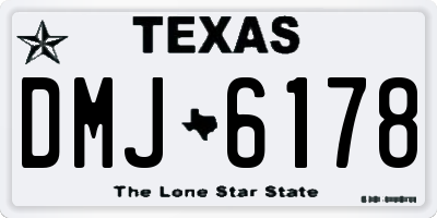 TX license plate DMJ6178