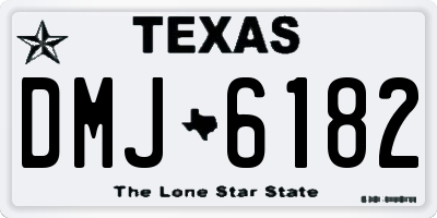 TX license plate DMJ6182