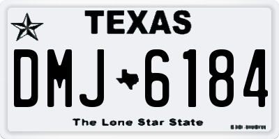 TX license plate DMJ6184