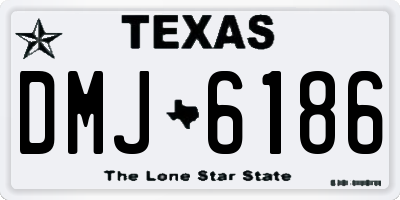TX license plate DMJ6186