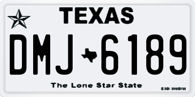 TX license plate DMJ6189