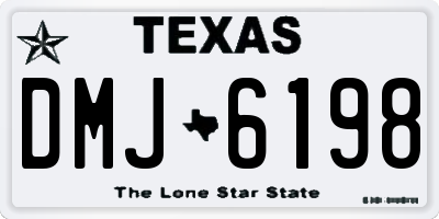 TX license plate DMJ6198