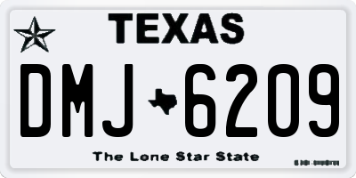 TX license plate DMJ6209