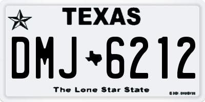 TX license plate DMJ6212