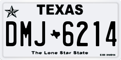 TX license plate DMJ6214