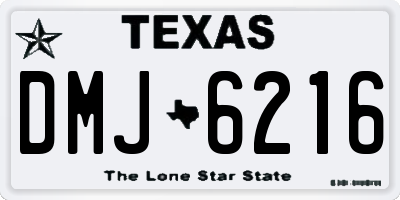 TX license plate DMJ6216
