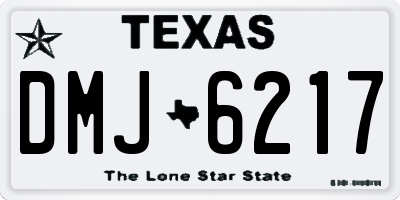 TX license plate DMJ6217