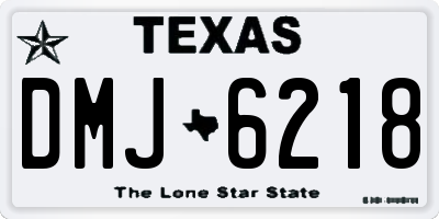TX license plate DMJ6218