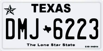 TX license plate DMJ6223