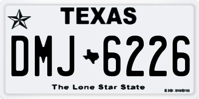 TX license plate DMJ6226
