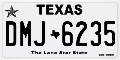TX license plate DMJ6235