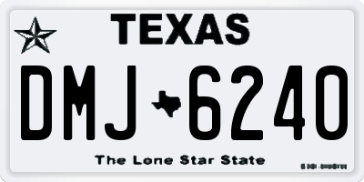 TX license plate DMJ6240