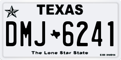 TX license plate DMJ6241