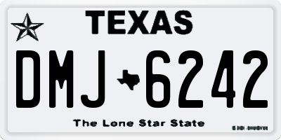TX license plate DMJ6242