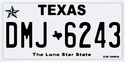 TX license plate DMJ6243