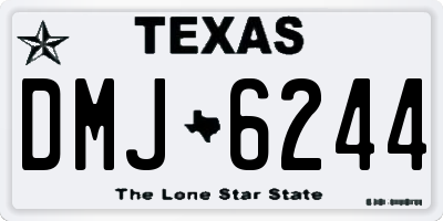 TX license plate DMJ6244