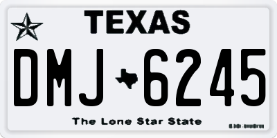 TX license plate DMJ6245