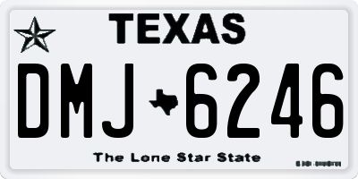 TX license plate DMJ6246