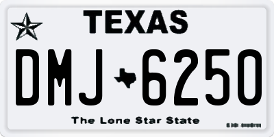 TX license plate DMJ6250