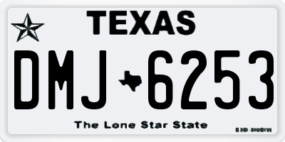 TX license plate DMJ6253