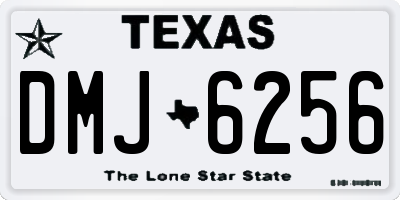 TX license plate DMJ6256