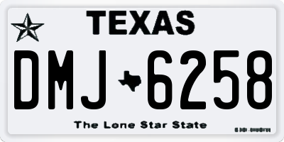 TX license plate DMJ6258