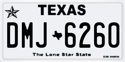 TX license plate DMJ6260