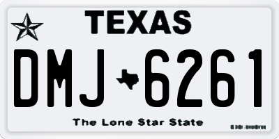 TX license plate DMJ6261