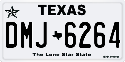 TX license plate DMJ6264